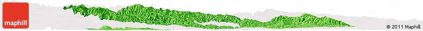 Political Horizon Map of Yichang, single color outside
