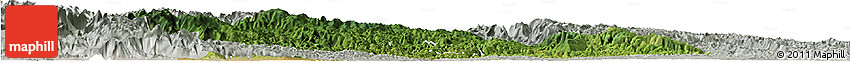 Satellite Horizon Map of Yichang, lighten, semi-desaturated
