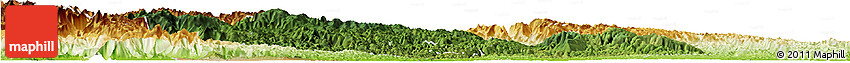 Satellite Horizon Map of Yichang, physical outside