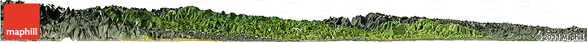Satellite Horizon Map of Yichang, semi-desaturated