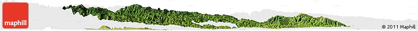 Satellite Horizon Map of Yichang, single color outside