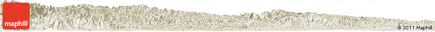 Shaded Relief Horizon Map of Yichang