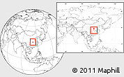 Blank Location Map of Yichang, within the entire country