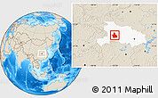 Shaded Relief Location Map of Yichang, highlighted parent region