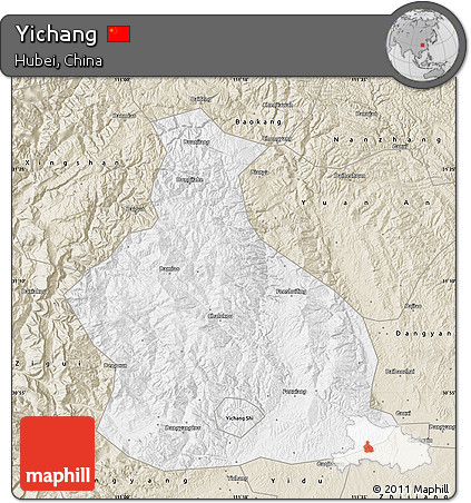 Classic Style Map of Yichang
