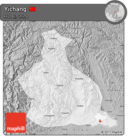 Gray Map of Yichang