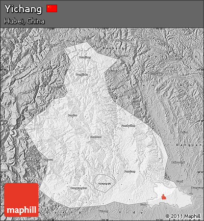 Gray Map of Yichang