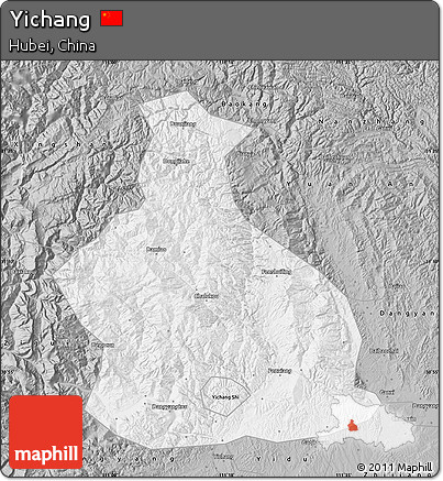 Gray Map of Yichang