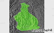 Political Map of Yichang, darken, desaturated