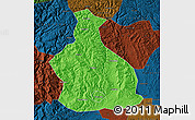 Political Map of Yichang, darken
