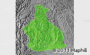 Political Map of Yichang, desaturated