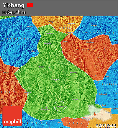 Political Map of Yichang