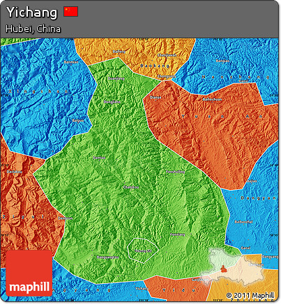 Political Map of Yichang