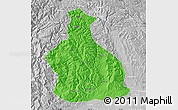 Political Map of Yichang, lighten, desaturated
