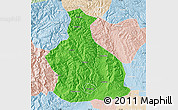 Political Map of Yichang, lighten