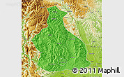 Political Map of Yichang, physical outside