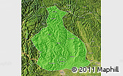 Political Map of Yichang, satellite outside