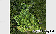 Satellite Map of Yichang, darken