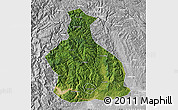 Satellite Map of Yichang, lighten, desaturated