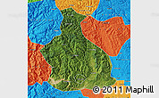 Satellite Map of Yichang, political outside