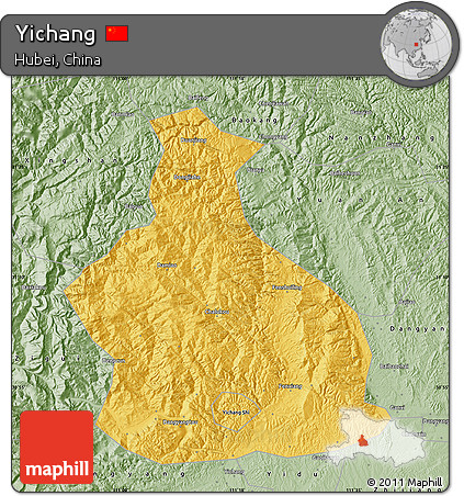 Savanna Style Map of Yichang
