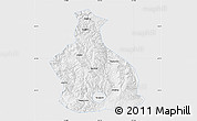 Silver Style Map of Yichang, single color outside
