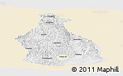 Classic Style Panoramic Map of Yichang, single color outside