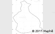 Blank Simple Map of Yichang, cropped outside, no labels
