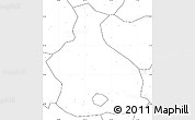 Blank Simple Map of Yichang, no labels