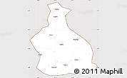 Classic Style Simple Map of Yichang, cropped outside