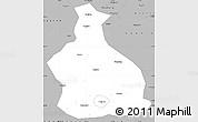 Gray Simple Map of Yichang