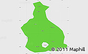 Political Simple Map of Yichang, single color outside