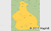 Savanna Style Simple Map of Yichang