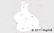 Silver Style Simple Map of Yichang, cropped outside