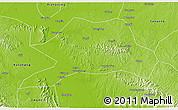Physical 3D Map of Yicheng