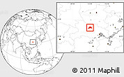 Blank Location Map of Yicheng