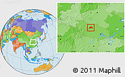 Political Location Map of Yicheng