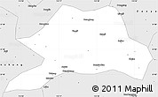 Silver Style Simple Map of Yicheng