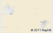 Classic Style 3D Map of Yingshan, single color outside