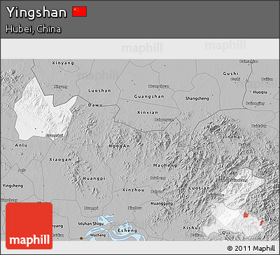 Gray 3D Map of Yingshan