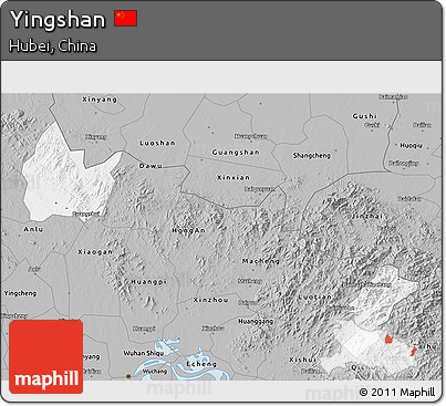 Gray 3D Map of Yingshan