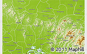 Physical 3D Map of Yingshan