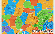 Political 3D Map of Yingshan