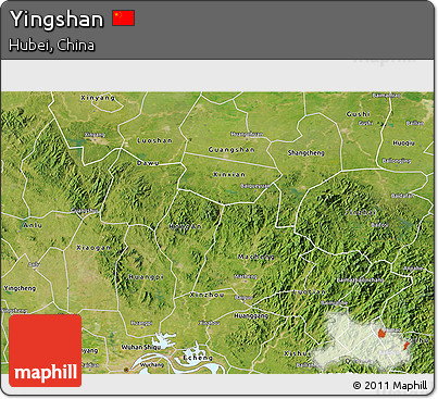 Satellite 3D Map of Yingshan