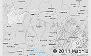 Silver Style 3D Map of Yingshan