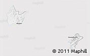 Silver Style 3D Map of Yingshan, single color outside