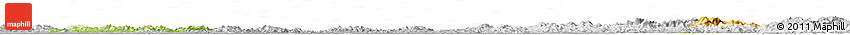 Physical Horizon Map of Yingshan, lighten, desaturated