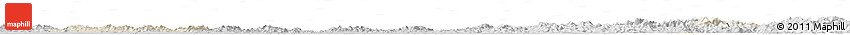 Shaded Relief Horizon Map of Yingshan, desaturated