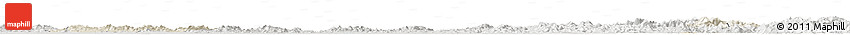 Shaded Relief Horizon Map of Yingshan, lighten, semi-desaturated
