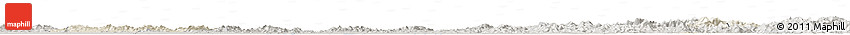 Shaded Relief Horizon Map of Yingshan, semi-desaturated